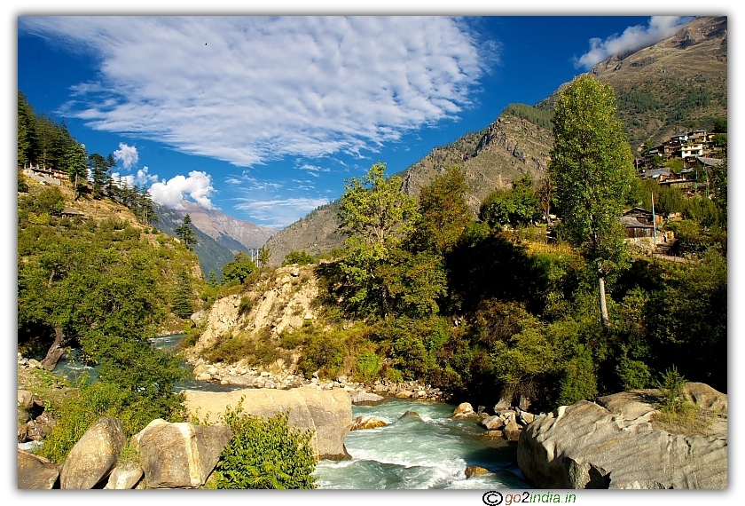 Baspa river by the side of Sangla village