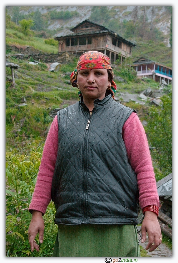 Village lady worker at Himalaya