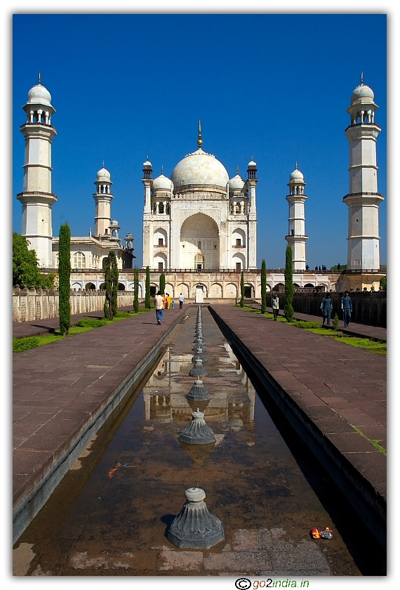 Distance view of bibi ka maqbara