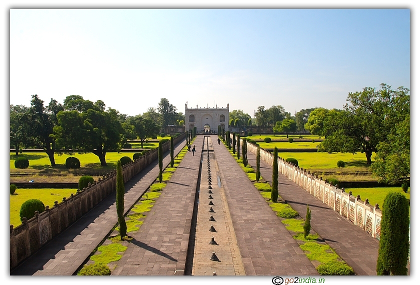 Backside view of Bibi Ka Maqbara