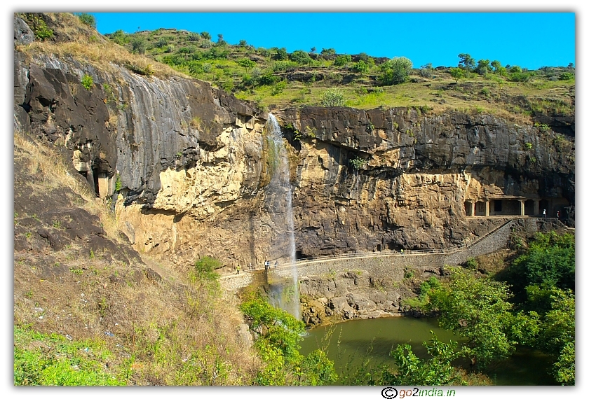 Waterfall near Ellora caves 