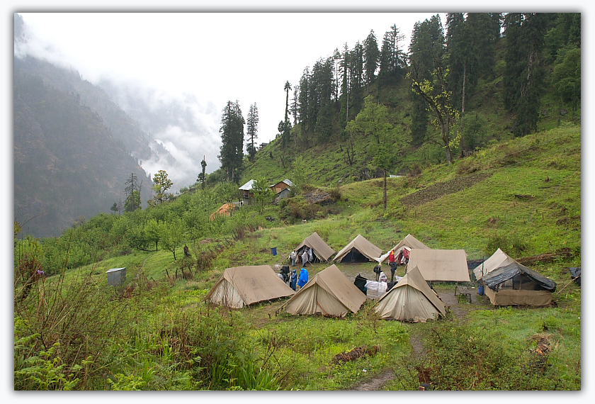 First view of Guna pani camp site