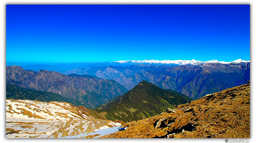 Endless layers of Himalayan view at Sar pass