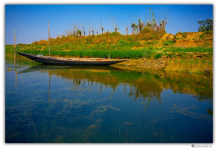 Landscape view at Purbasthali Oxbow lake