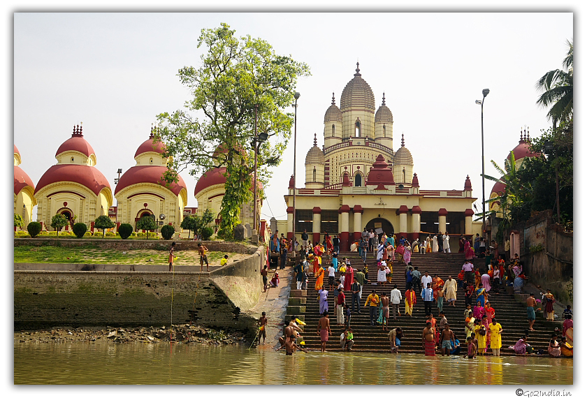 Dakshineswar Kali temple view from Hooghly