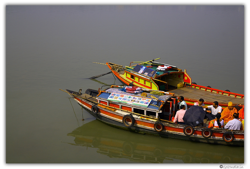Boats for crossing Hoogly river