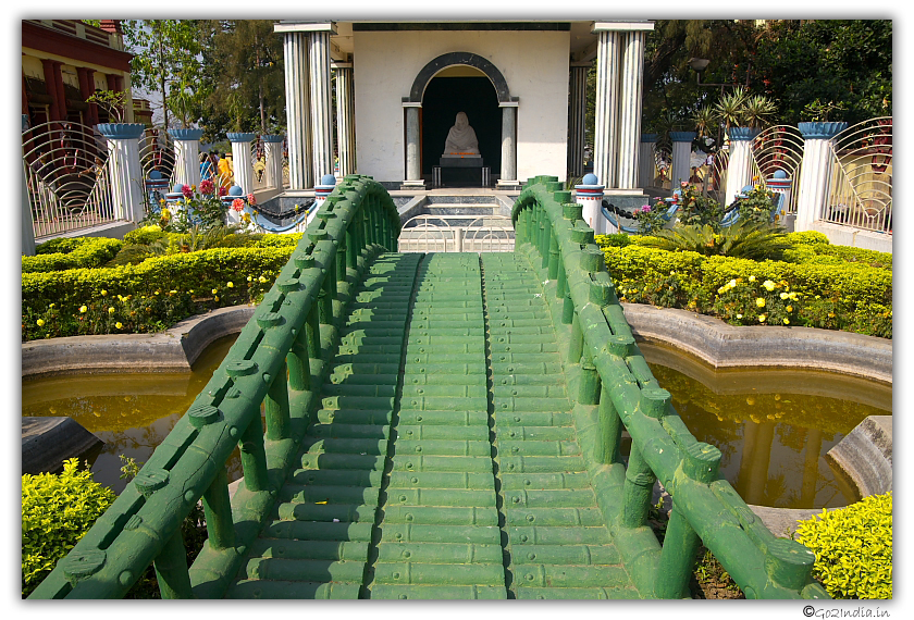 Front view of Ramakrishna paramahansa temple at Dakshineswar Kolkata