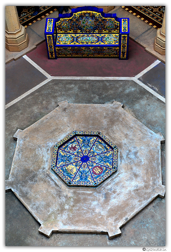 Bangalore palace interior flooring pattern