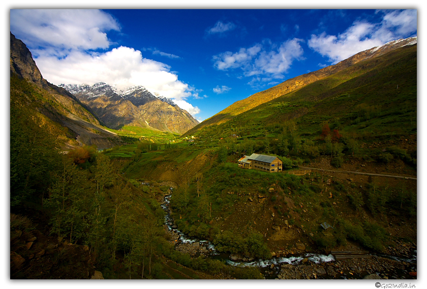 Valley view from Keylong towards Tandi
