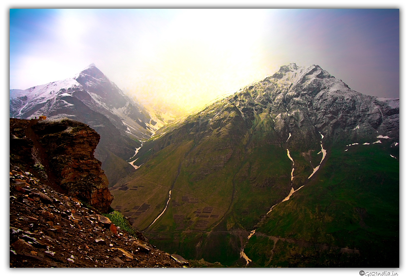 Lahaul spiti view after Rohtang pass