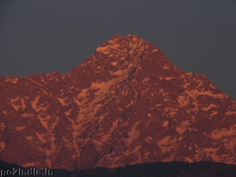 Dhauladhar Hill sunset view