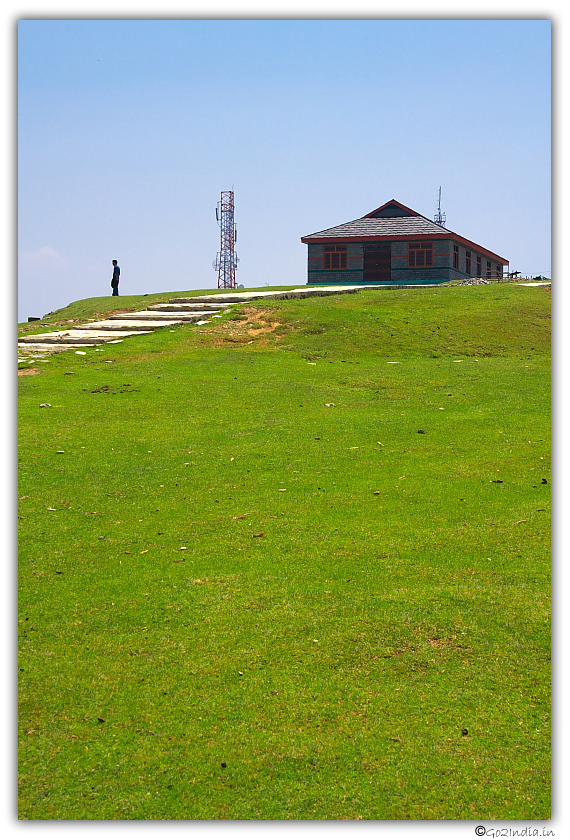 View of Mobile tower and rest room at Bijli Mahadev