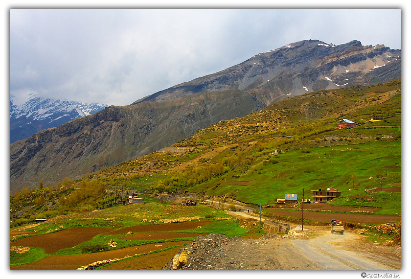 Valley view on the way to Keylong from Manali