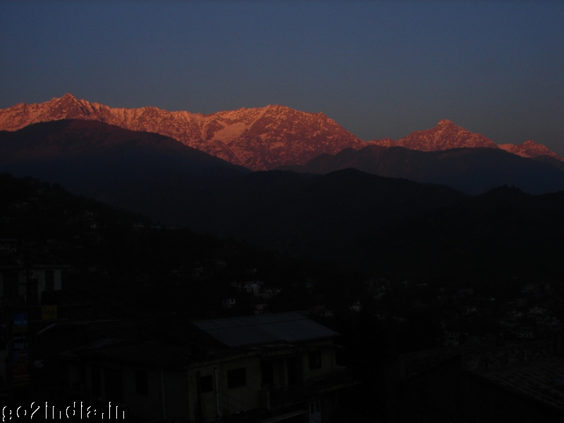 Sun set at Dhauladhar hills
