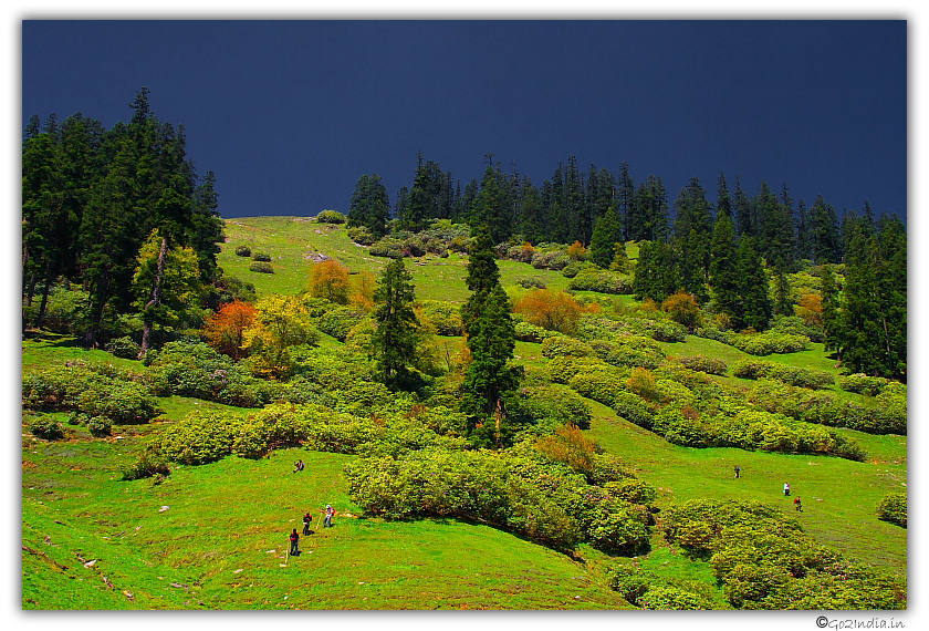 Heavenly landscape on the way to Bhandak thatch