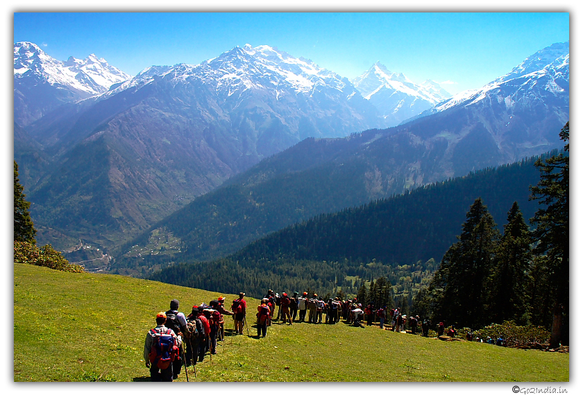 Towards Bhandak thatch from Biskeri thatch