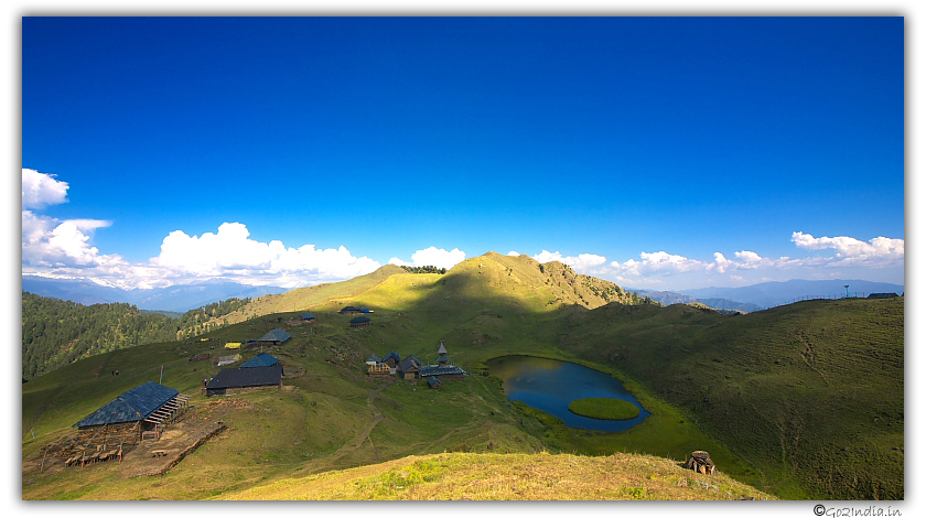 Prashar lake, temple and valley