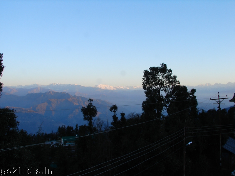 Early morning view of mountains from Dalhousie