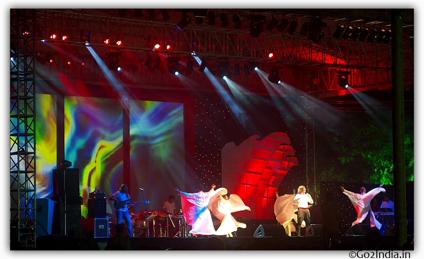 Ace singer Sonu Nigam performing on stage