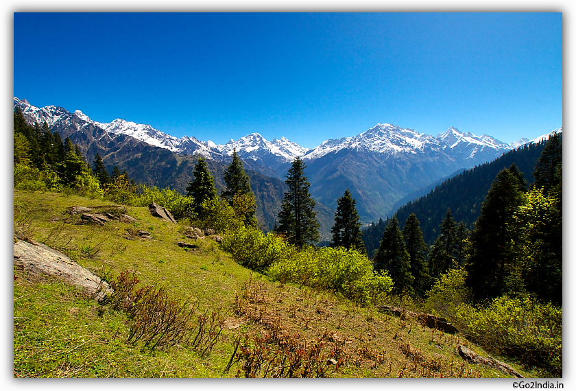 Himalayan range during Sarpass trek