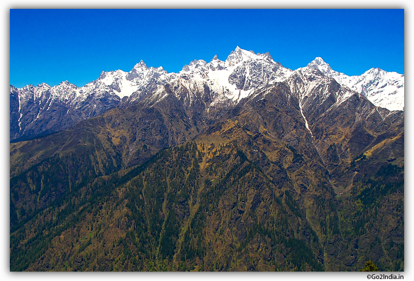 Himalayan mountains, colorful