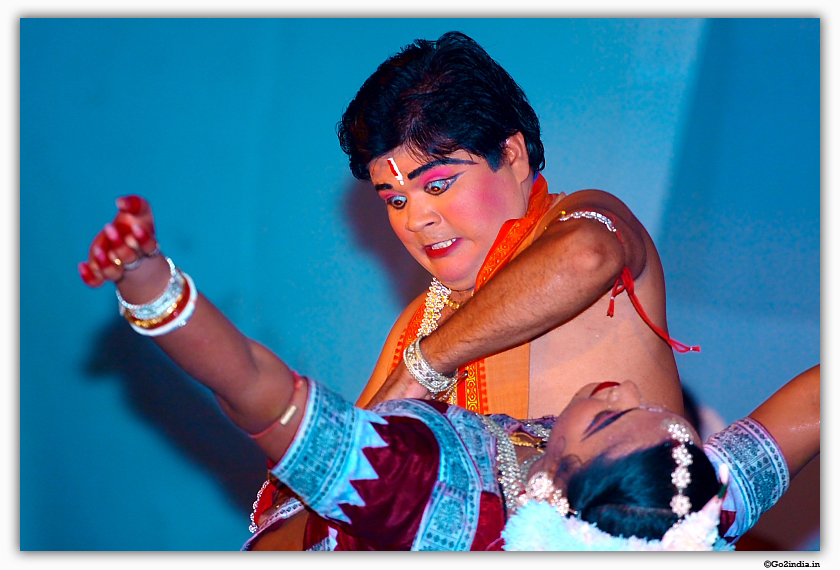 Expression during Odissi dance