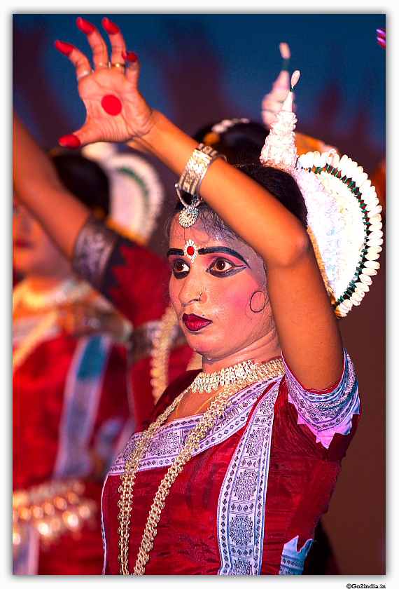 pose from Odissi dancer from India