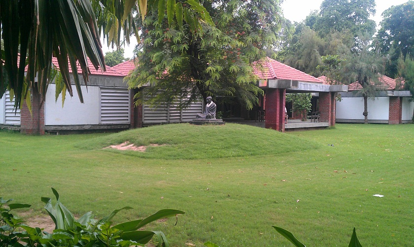 Outside Gandhi Museum