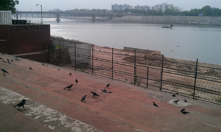 Sabarmati river near Gandhi Ashram at Ahmedabad