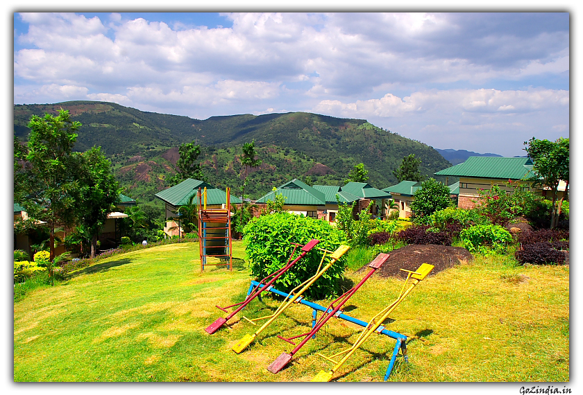 Kids play ground inside Anantagiri resort