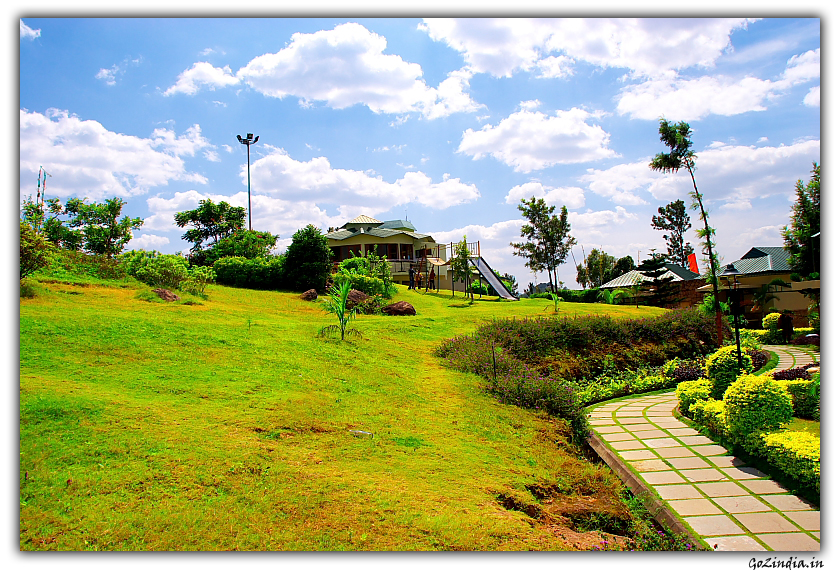 Garden  inside resort