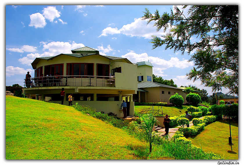 From the garden the dinining hall