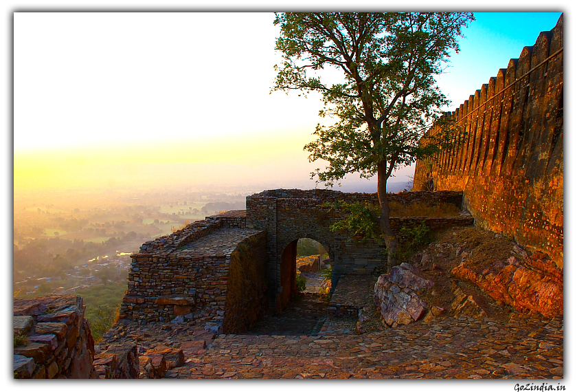 Chittogarh fort Surajpol during Sun rise