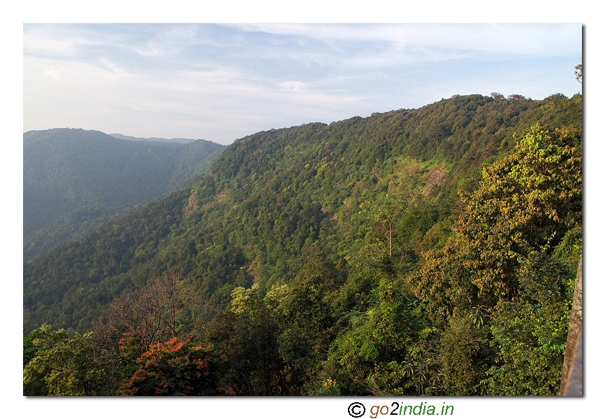 Western ghat valley view at Agumbe of Shimoga