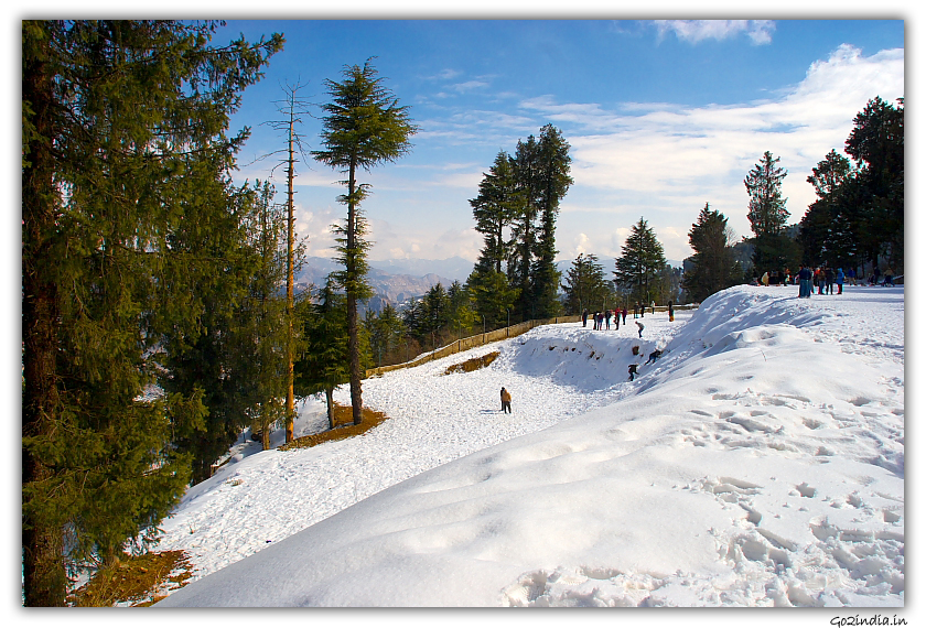 Snow at Kufri near Shimla