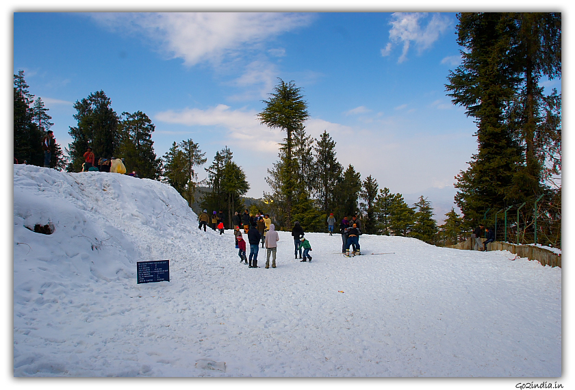 Tourist at Kufri near Shimla