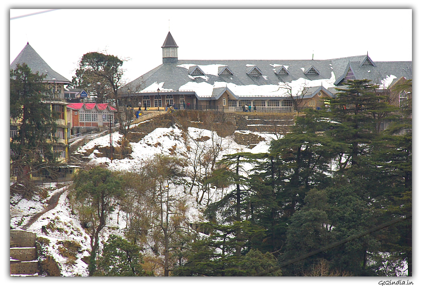 From Back side of Mall road Shimla in winter