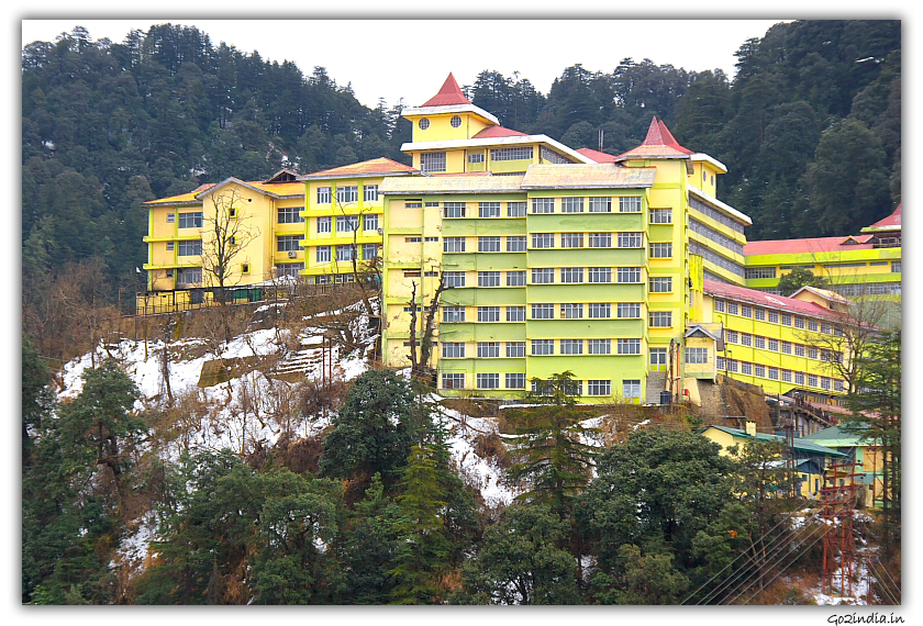 Hospital at Shimla in winter