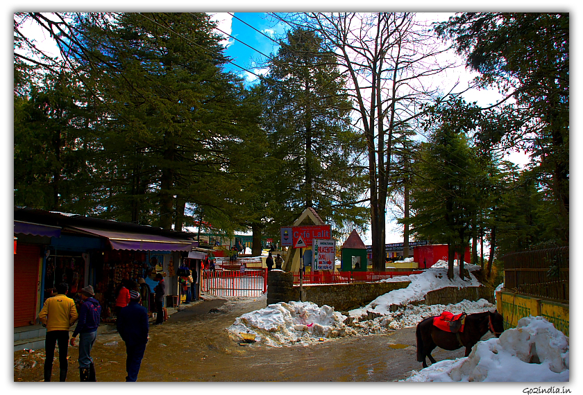 Entrance area to Park at Kufri