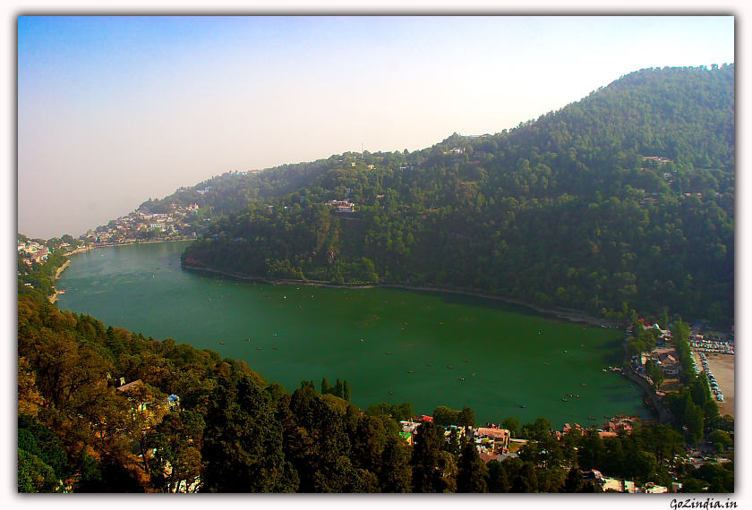 The Naini lake at Nainital