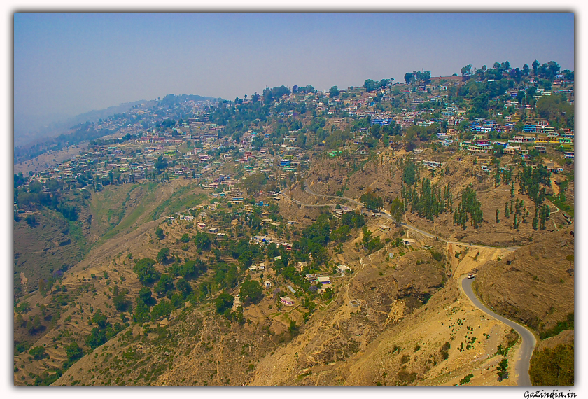 The far view of Almora city.