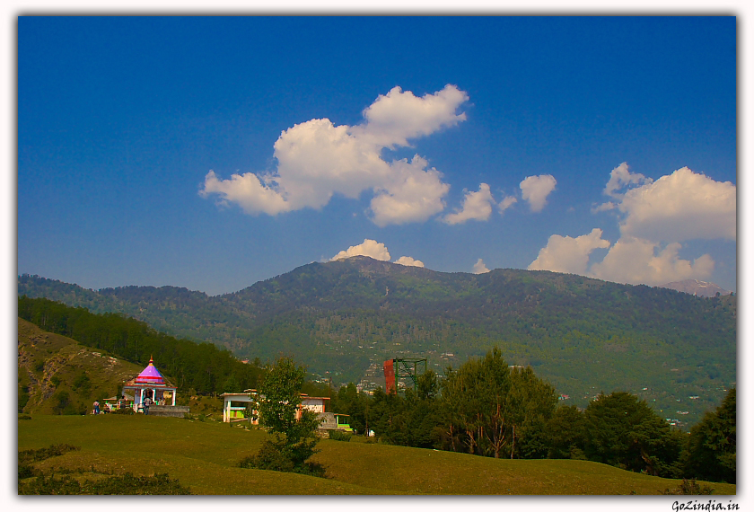 The view of  peaks as seen from a view point at Munsiyari