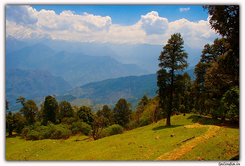 View from Khaliya top Munsiyari