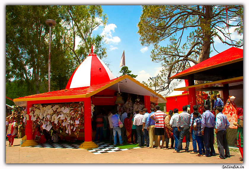 The Golu devi temple in Uttarakhand