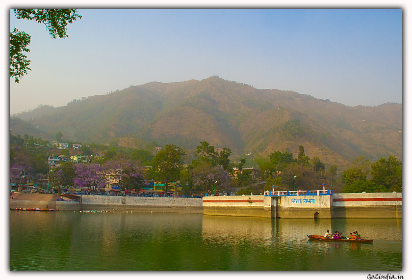 The opposite shore of Bhimtal lake