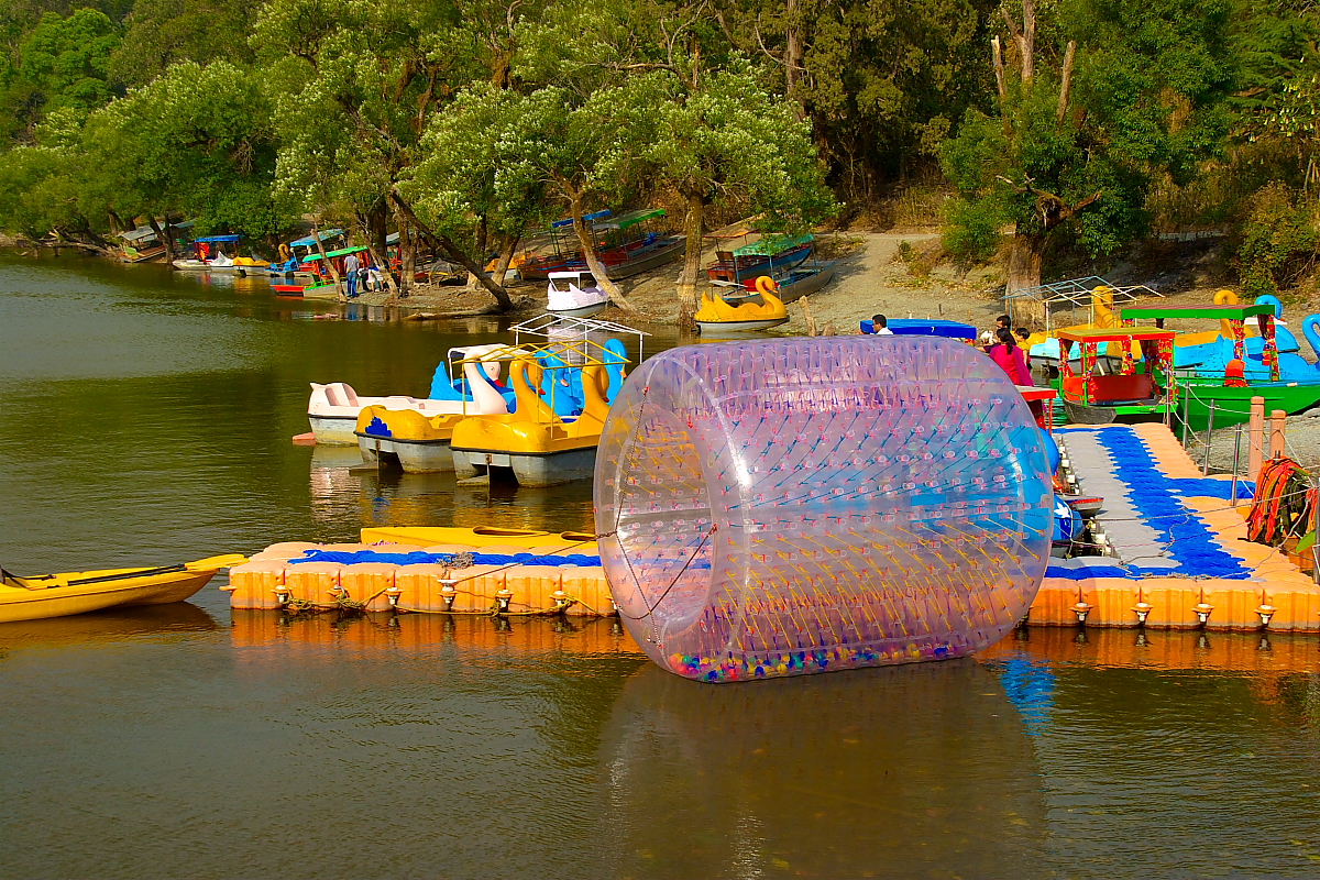 A inflate air boat specially for kids