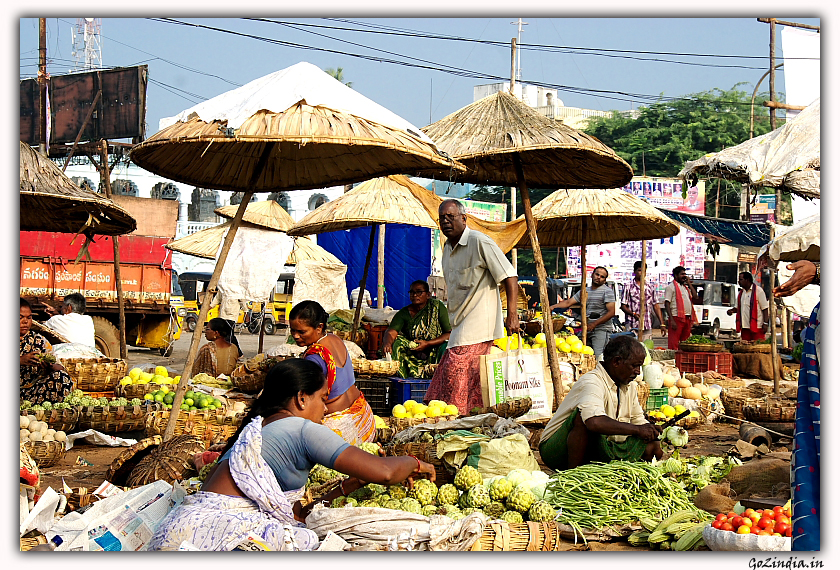 A market place in front of Palace in Vijayanagaram