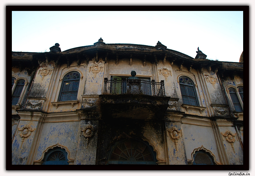 Front of main hall inside Jeypore Palace in Odisha