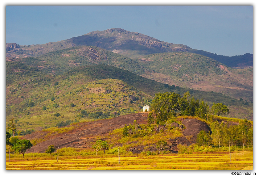 Hills and fields on the way to Araku from Paderu