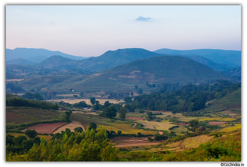 Araku valley in afternoon time 